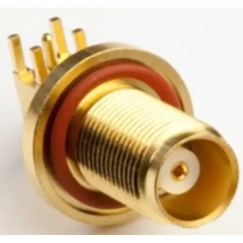 TNC Einbaubuchse 50 Ω, Lötanschluss, abgewinkelt, 031-6527 Neu