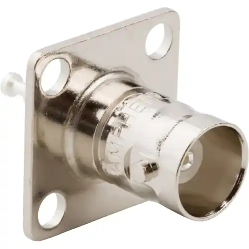 BNC Flanschbuchse 50 Ω, Lötanschluss, gerade, 000-4500 Nur Für Kurze Zeit