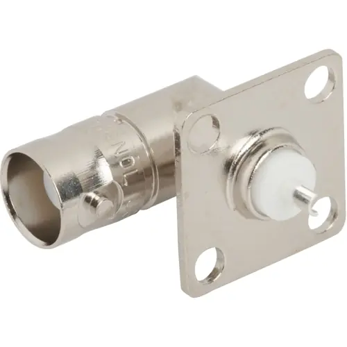 Billig BNC Flanschbuchse 50 Ω, Lötanschluss, abgewinkelt, 000-5675