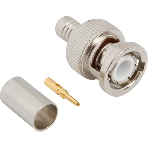 BNC Stecker 50 Ω, RG-59, Belden 8281, Beldem9141, Belden 9231, Belden 88281, Crimpanschluss, gerade, 000-68175-1005 Neu Im Sortiment