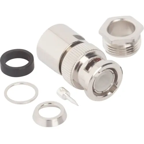 BNC Stecker 50 Ω, RG-6, Lötanschluss, gerade, 000-9350 Ausverkauf