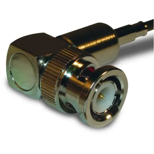 BNC Stecker 50 Ω, RG-174, RG-188, RG-316, LMR-100A, Belden 7805A, RG-174LL, Crimpanschluss, abgewinkelt, 031-316 Preisreduziert