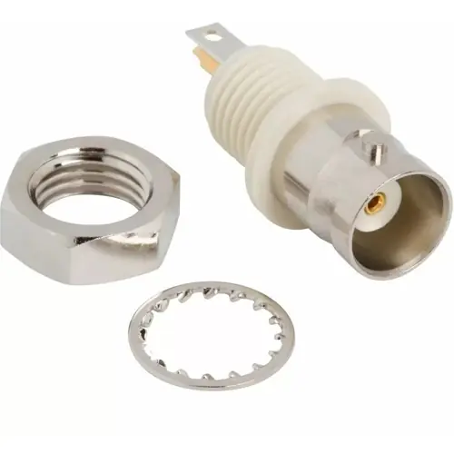 Neuheit BNC Einbaubuchse 50 Ω, Lötanschluss, gerade, 031-6290