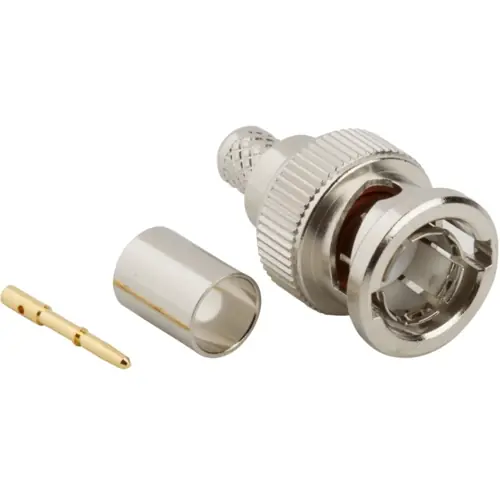 Bestseller BNC Stecker 75 Ω, RG-59, RG-62, Belden 8221, Belden 9228, Crimpanschluss, gerade, 031-70030