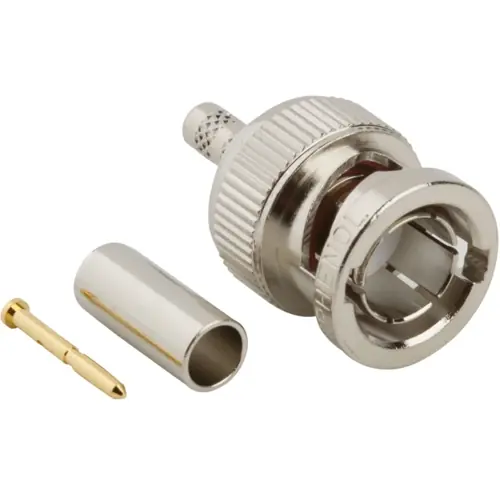 BNC Stecker 75 Ω, AT&T 735, AT&T 735A, Belden 735A1, Crimpanschluss, gerade, 031-70238 Finale Aktion