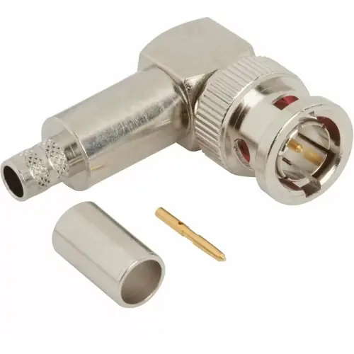 BNC Stecker 75 Ω, AT&T 734, AT&T 734A, Belden 1505A, Crimpanschluss, abgewinkelt, 031-70239 Nur Heute