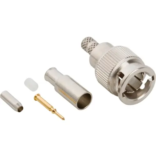 Sofort Bestellen Mini-BNC Stecker 75 Ω, RG-161, RG-179, RG-187, Belden 9221, Crimpanschluss, gerade, 031-70261