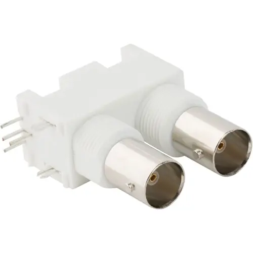 BNC Doppelbuchse 75 Ω, Lötanschluss, abgewinkelt, 031-70506 Billig