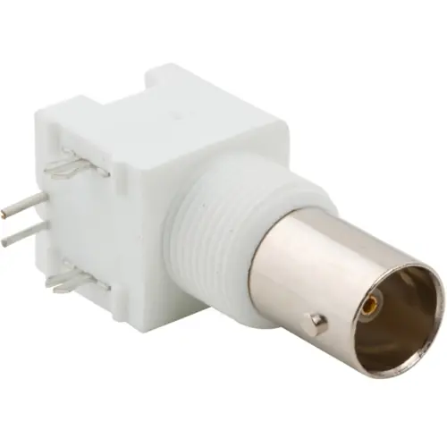 Finale Aktion BNC Einbaubuchse 75 Ω, Lötanschluss, abgewinkelt, 031-71047-1010