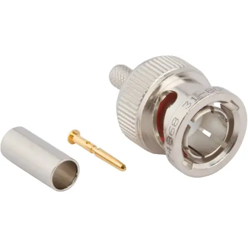 Neuheit BNC Stecker 75 Ω, Belden 1818B, Belden 1865A, Belden 8218, Crimpanschluss, gerade, 031-80102