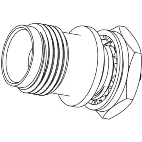 Geprüft TNC Einbaubuchse 50 Ω, Lötanschluss, gerade, 031-80910