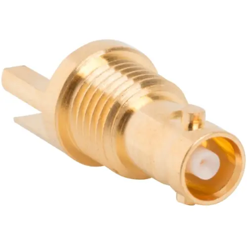 Echt HD-BNC Einbaubuchse 75 Ω, Lötanschluss, gerade, 034-1018