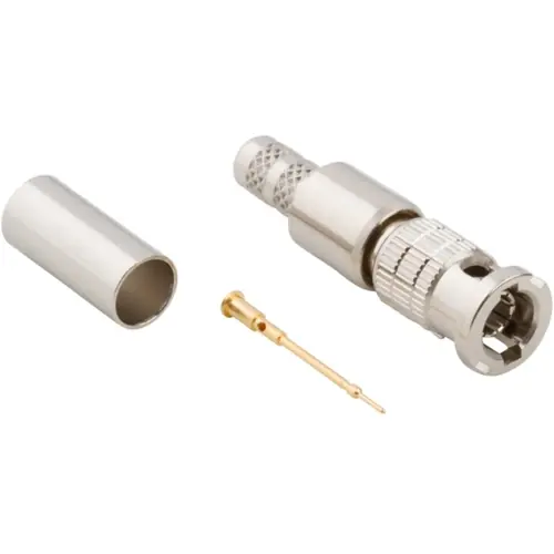 Letzte Chance HD-BNC Stecker 75 Ω, Belden 1855A, Belden 4855R, Belden 4855P, Crimpanschluss, gerade, 034-1037
