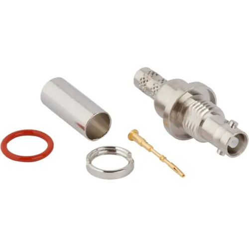 Rabatt HD-BNC Einbaubuchse 75 Ω, Belden 1855A, Belden 4855R, Belden 4855P, Crimpanschluss, gerade, 034-1046