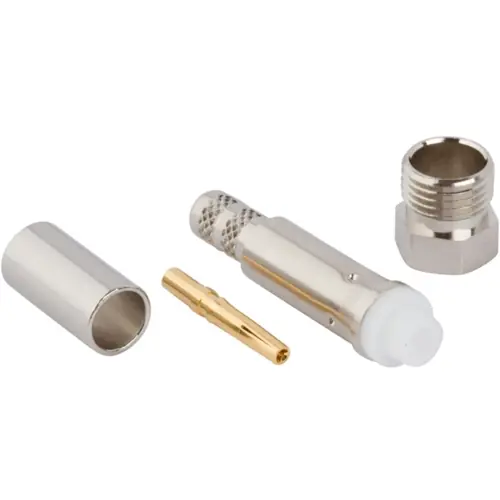 Top-Preis SMB Einbaubuchse 50 Ω, RG-55, RG-142, RG-223, RG-400, Belden 83242, Crimpanschluss, gerade, 081-160