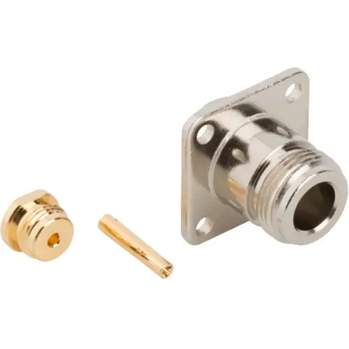 Kostenloser Versand N Flanschbuchse 50 Ω, 0.085 Semi-Rigid, 0.086 Semi-Rigid, Lötanschluss, gerade, 082-6098-RFX