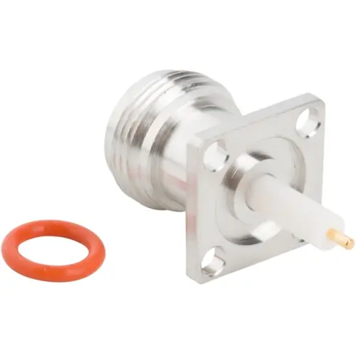 N Flanschbuchse 50 Ω, Lötanschluss, gerade, 082-6330 Neue Ware