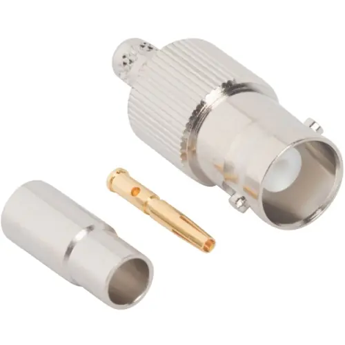 BNC Kupplung 50 Ω, RG-122, Belden 82240, Crimpanschluss, gerade, 112152 Wochenendangebot