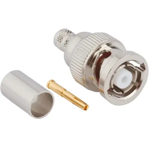 Neue Ware BNC Stecker 50 Ω, RG-8X, LMR-240, Belden 9258, Crimpanschluss, gerade, 112533RP