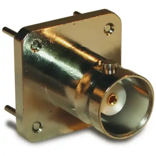 BNC Flanschbuchse 50 Ω, Lötanschluss, gerade, 112536 Beliebt