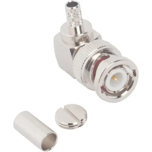 Direktkauf BNC Stecker 50 Ω, LMR-200, Belden 7807A, Lötanschluss, abgewinkelt, 112599