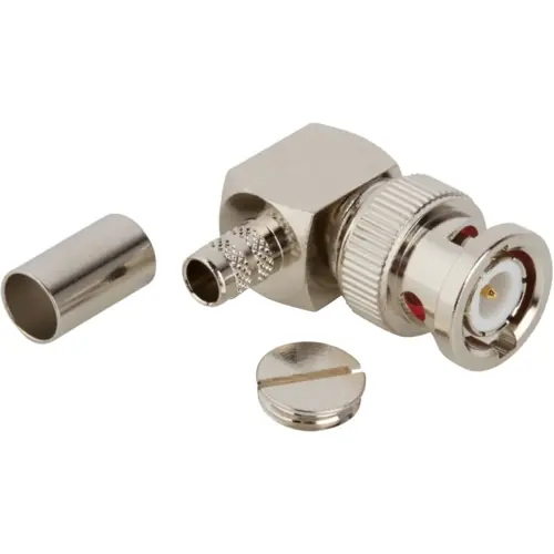 BNC Stecker 50 Ω, RG-8X, LMR-240, Belden 9258, Lötanschluss, abgewinkelt, 112601 Direktkauf
