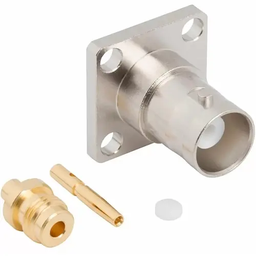 BNC Flanschbuchse 50 Ω, RG-405, Belden 1671A, Lötanschluss, gerade, 112616 Mega-Angebot