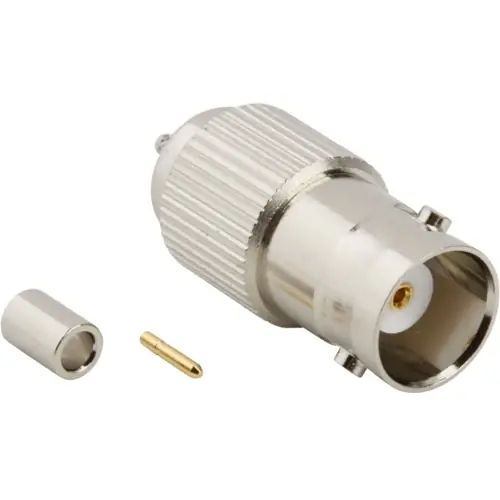 Neu Im Sortiment BNC Einbaubuchse 50 Ω, RG-178, RG-196, Belden 83265, Crimpanschluss, gerade, 112631