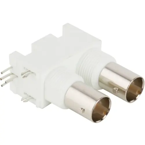 Online Kaufen BNC Doppelbuchse 75 Ω, Lötanschluss, abgewinkelt, 112660