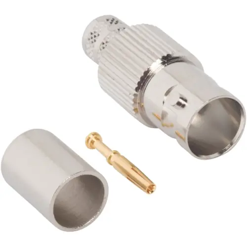 Neu BNC Kupplung 75 Ω, Belden 89120, Belden 89248, Crimpanschluss, gerade, 112966