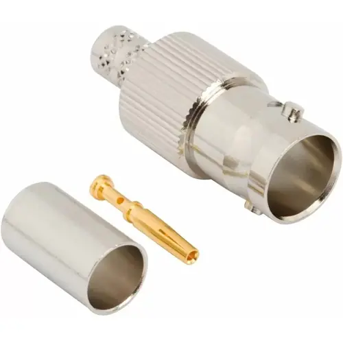 BNC Kupplung 75 Ω, Belden 1426A, Belden 1505A, Belden 4505R, Crimpanschluss, gerade, 112973 Bestseller