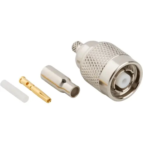 TNC Stecker 50 Ω, RG-174, RG-188, RG-316, LMR-100A, Belden 7805A, RG-174LL, Crimpanschluss, gerade, 122116RP Super-Preis