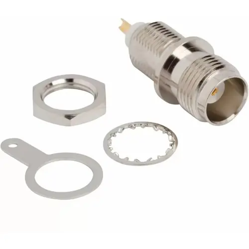 Neu TNC Einbaubuchse 50 Ω, Lötanschluss, gerade, 122334