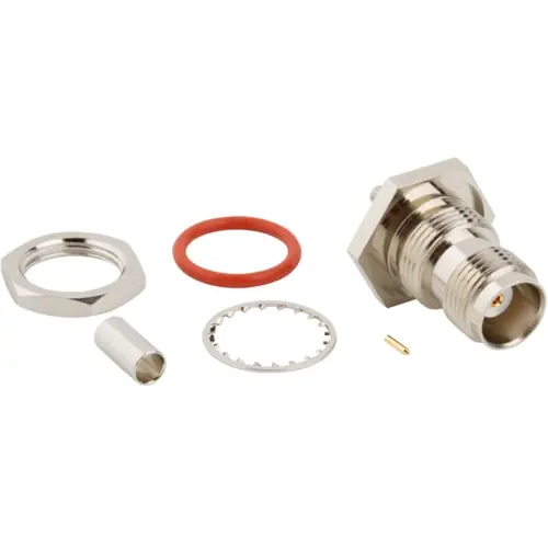 Markenware TNC Einbaubuchse 50 Ω, RG-316, Crimpanschluss, gerade, 122358-10