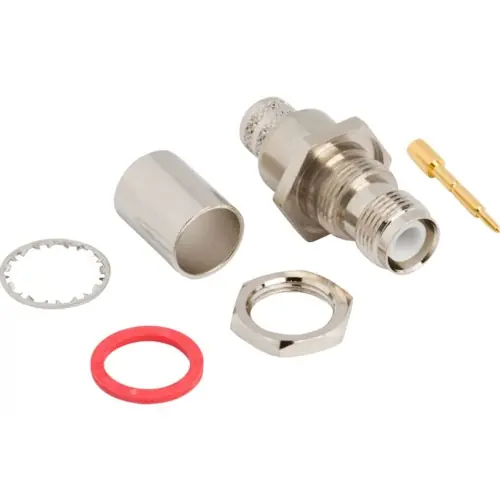 TNC Einbaubuchse 50 Ω, Belden 7810A, Belden 8214, Belden 9913, Crimpanschluss, gerade, 122405 Neue Kollektion