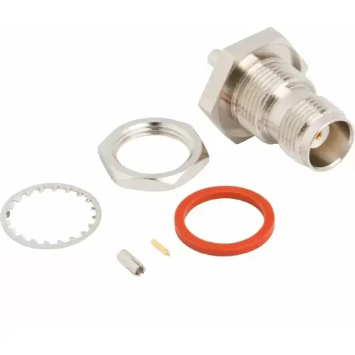 Zertifiziert TNC Einbaubuchse 50 Ω, Crimpanschluss, gerade, 122529-10