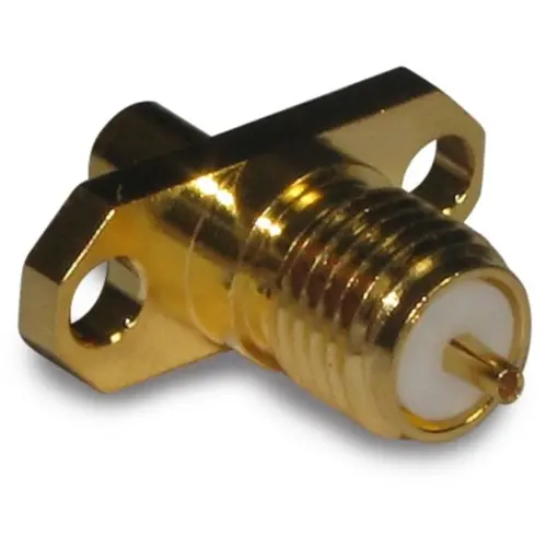 SMA Flanschbuchse 50 Ω, RG-405, Belden 1671A, Lötanschluss, gerade, 132109 Geprüft