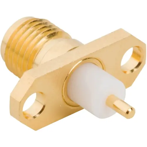 Billig SMA Flanschbuchse 50 Ω, Lötanschluss, gerade, 132147-48