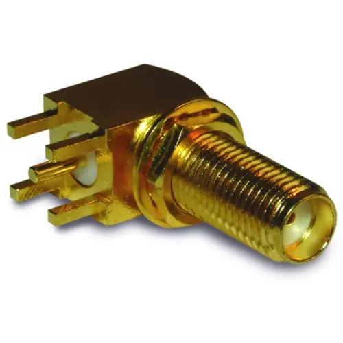 Jetzt Bestellen SMA Einbaubuchse 50 Ω, Lötanschluss, abgewinkelt, 132203-12