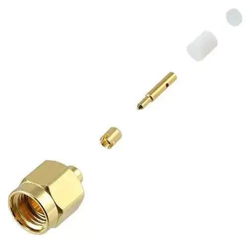 Neue Ware SMA Stecker 50 Ω, M17/151, Lötanschluss, gerade, 132249