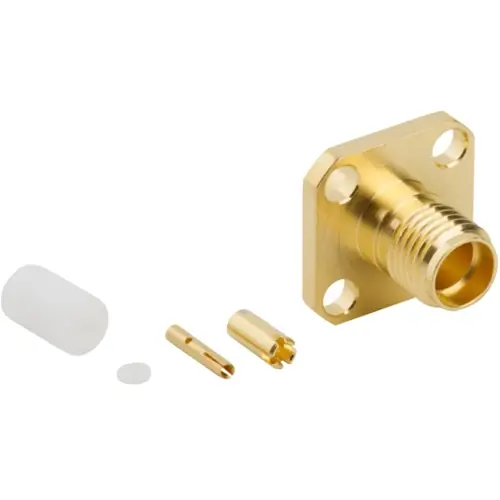 SMA Flanschbuchse 50 Ω, M17/151, Lötanschluss, gerade, 132252 Beliebt