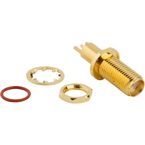 Garantierte Lieferung SMA Einbaubuchse 50 Ω, Lötanschluss, gerade, 132421