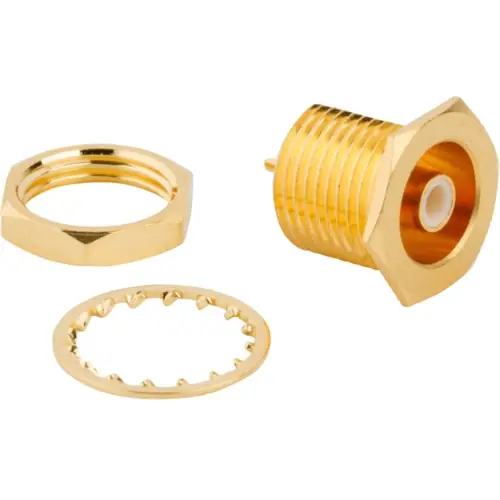 SMB Einbaubuchse 50 Ω, Lötanschluss, gerade, 142158 Zertifiziert