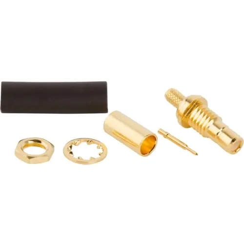 SMB Einbaubuchse 50 Ω, RG-316, Lötanschluss, gerade, 142192 Neue Ware