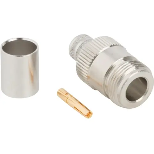 Expressversand N Kupplung 50 Ω, RG-8, RG-213, RG-225, Belden 7733A, Belden 8268, Crimpanschluss, gerade, 172105