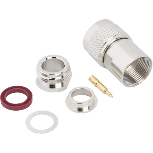 Solange Der Vorrat Reicht N Stecker 50 Ω, LMR-400, Belden 8214, Belden 9913, Crimpanschluss, gerade, 172113H243