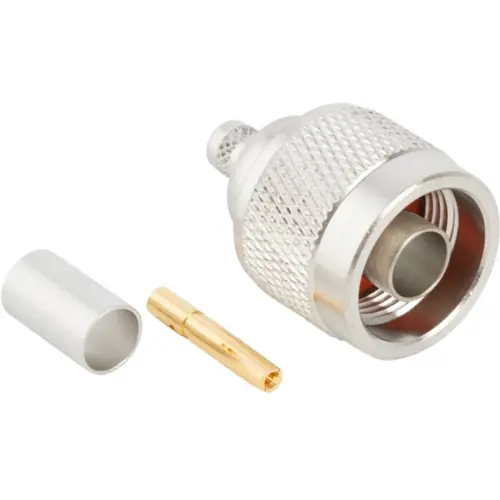 N Stecker 50 Ω, RG-8X, LMR-240, Belden 9258, Crimpanschluss, gerade, 172135RP Kostenloser Versand