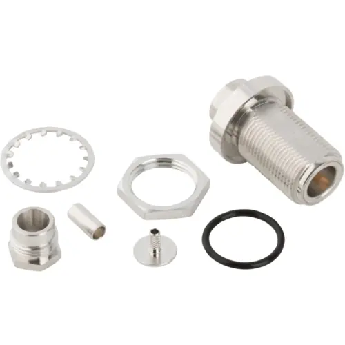 N Einbaubuchse 50 Ω, RG-316, Crimpanschluss, gerade, 172165 Versand Am Gleichen Tag