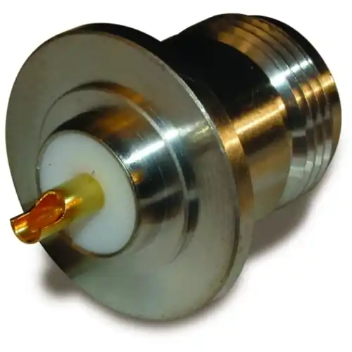 N Einbaubuchse 50 Ω, Lötanschluss, gerade, 172201 Zertifiziert