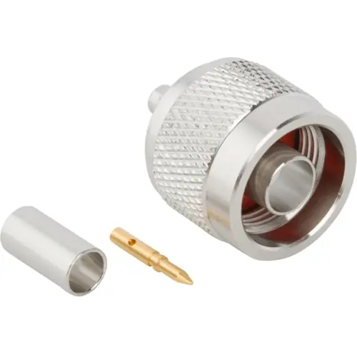 Kostenloser Versand N Stecker 50 Ω, LMR-200, Belden 7807A, Crimpanschluss, gerade, 172214